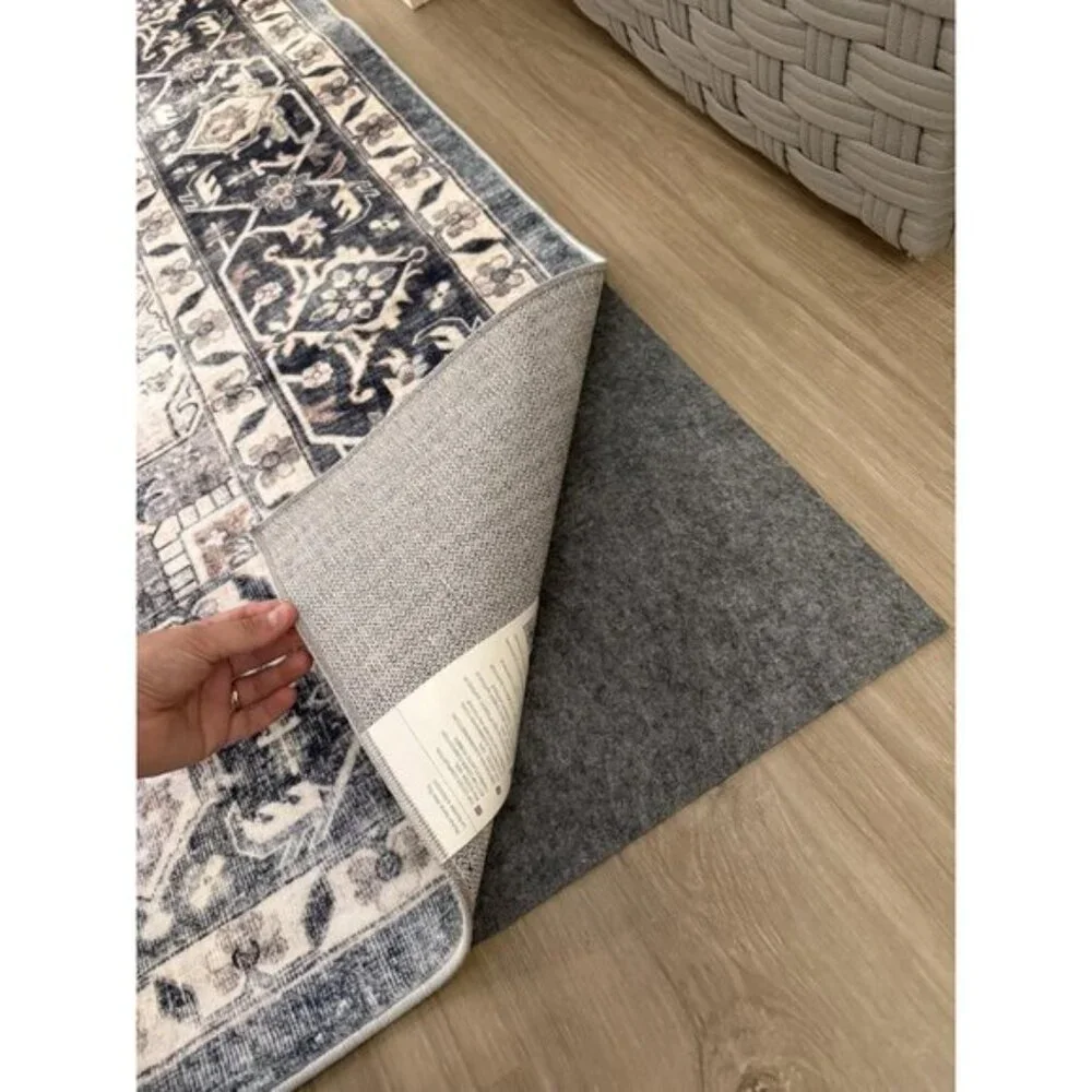 New 8x10 Washable Area Rug Vintage Non-Slip Large Carpet for Living Room Home